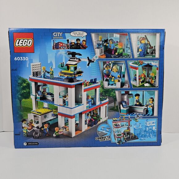 LEGO City Hospital 60330 – Retired Set, 816 Pieces, New Sealed - Picture 2 of 7